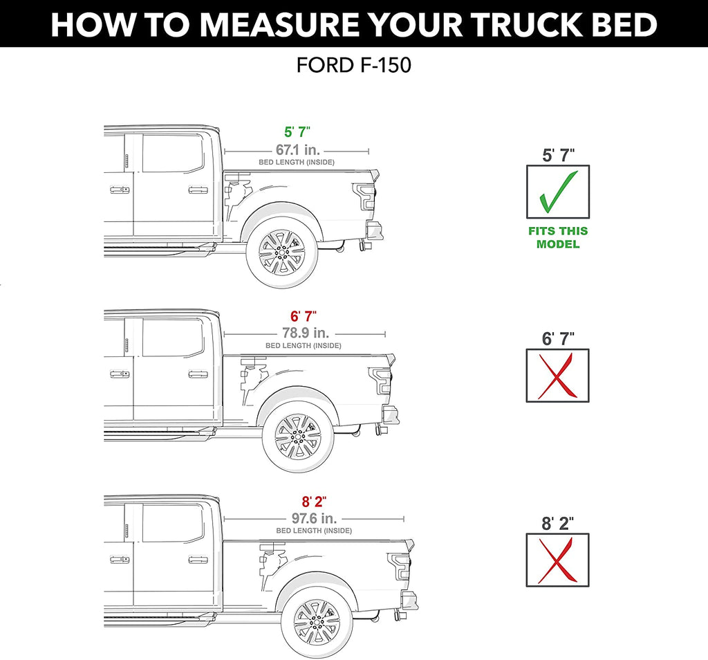 BAK Bakflip MX4 Hard Folding Truck Bed Tonneau Cover | 448339 | Fits 2021-2026 Ford F-150 (Incl. Raptor/Lightning) 5' 7" Bed (67.1")
