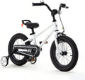 Freestyle Kids Bike Boys Girls 16 Inch BMX Childrens Bicycle with Training Wheels & Kickstand for Ages 4-7 Years, White