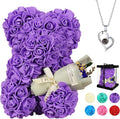 Valentines Day Gifts for Her, Rose Gifts Teddy Bear for Her, Rose Eternal Gifts Happy Birthday, Gift for Women, Mother'S Day, Ladies Wedding, Valentines Day Gift for Him Home Decor