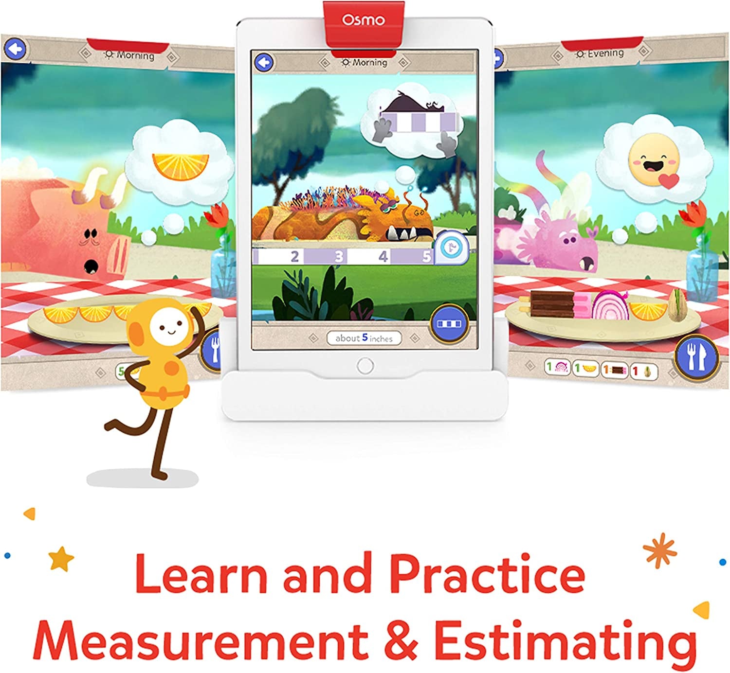 -Math Wizard and the Secrets of the Dragons for Ipad-Ages 6-8/Grades 1-2-Measurement & Estimating-Curriculum-Inspired-Stem Toy Gifts for Kids,Boy&Girl-Ages 6-8 ( Base Required)