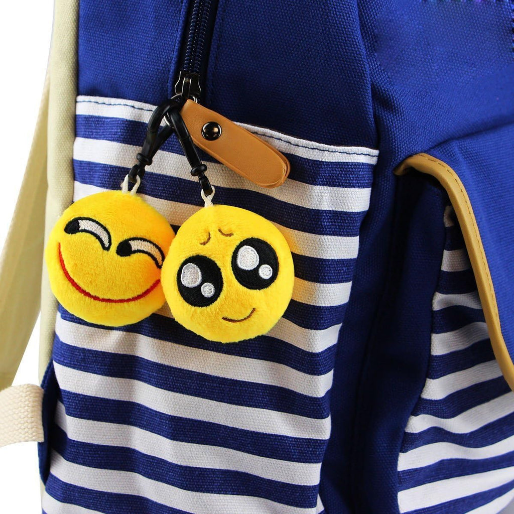 Emoticon Keychain Mini Cute Plush Pillows, Party Favors for Kids Valentine'S Day Gifts / Birthday Party Supplies, Easter Basket Stuffers Egg Fillers Carnival Prizes Toys for Kids (64 Pack)